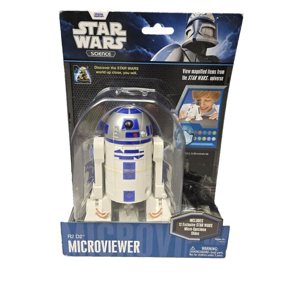 Star Wars Science R2-D2 Microviewer Science Magnifier + 12 Specimen Slides NEW - Picture 1 of 14